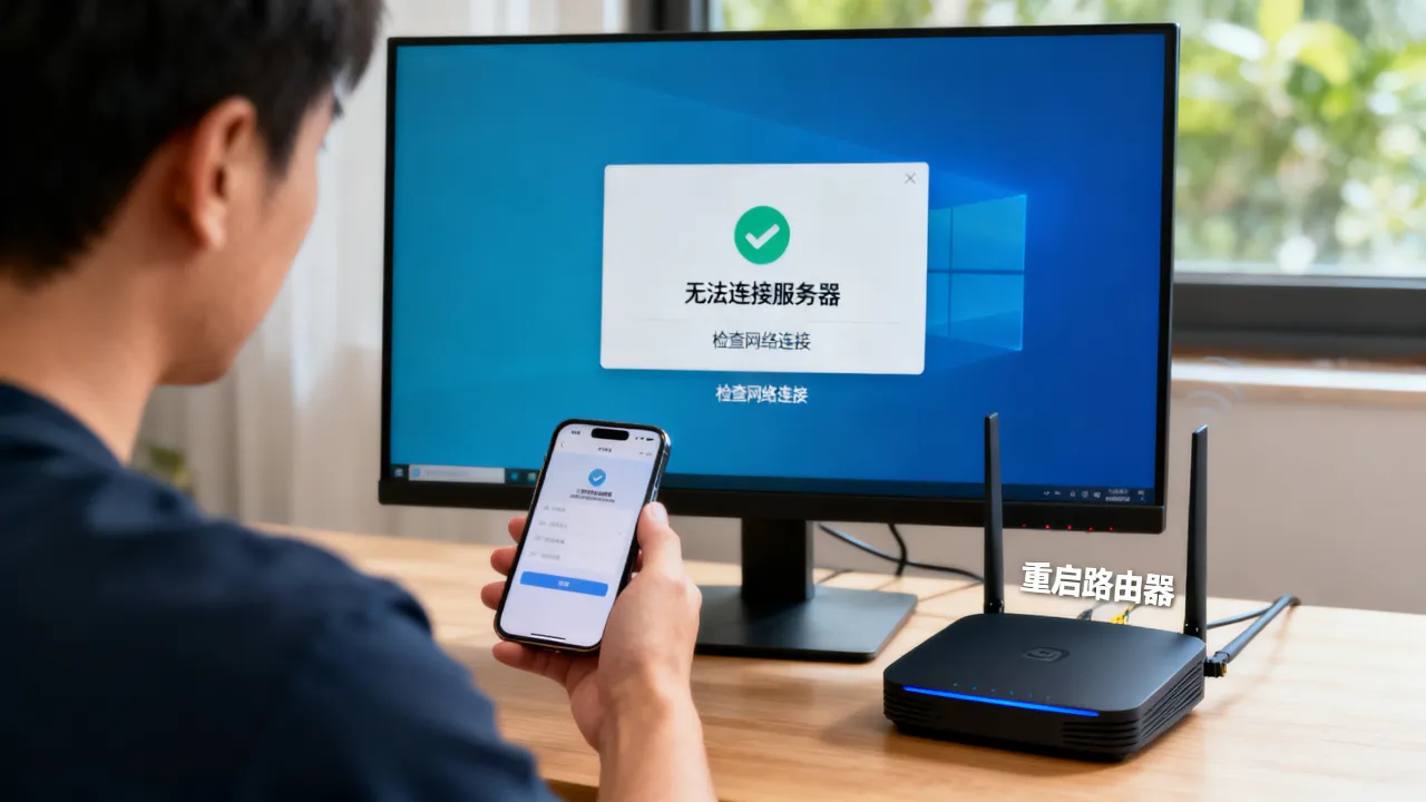 5ecs2为什么显示无法连接服务器，连接失败怎么解决？