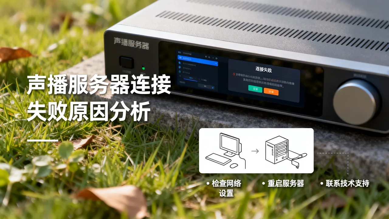 为什么声播服务器失败，声播服务器连接失败怎么解决？