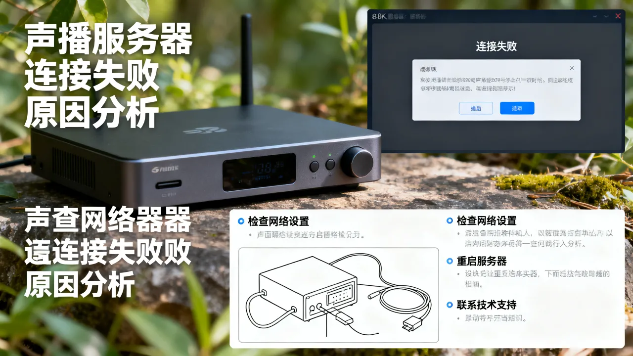 为什么声播服务器失败，声播服务器连接失败怎么解决？