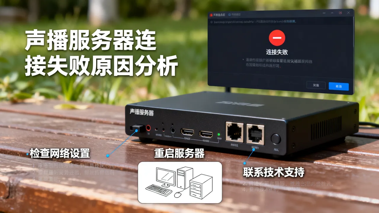 为什么声播服务器失败，声播服务器连接失败怎么解决？