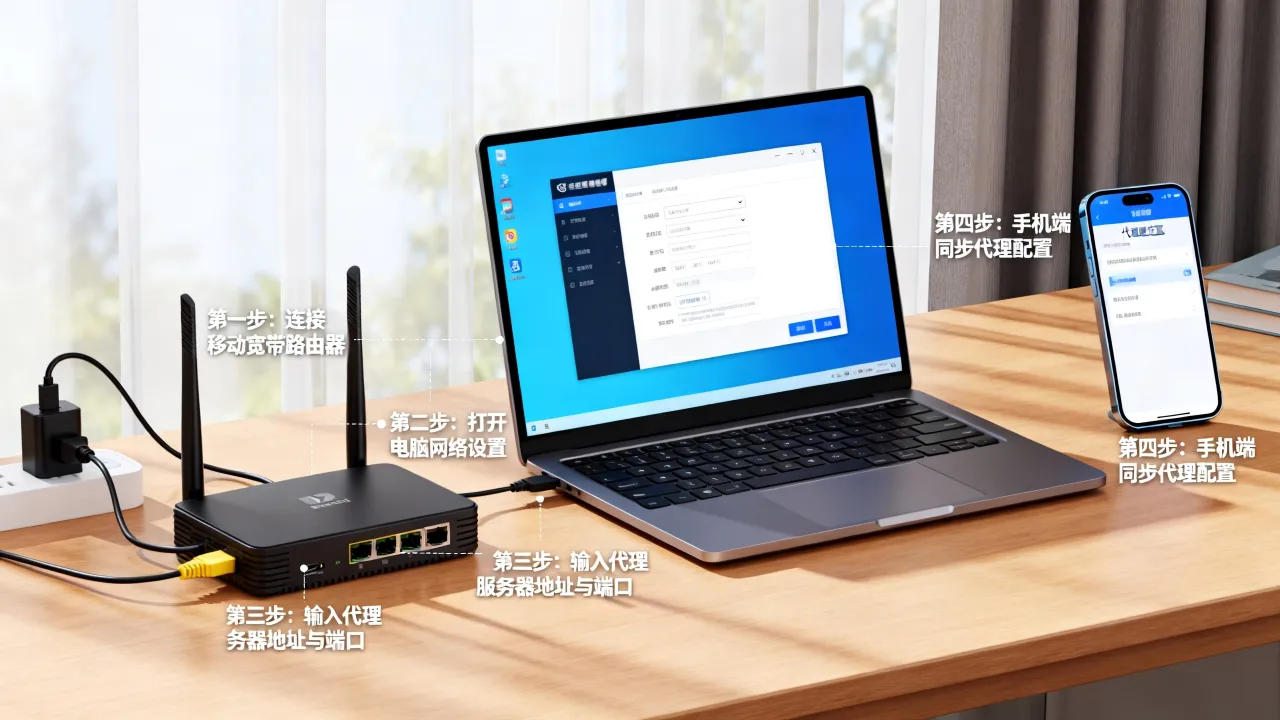 移动宽带怎么挂代理服务器，设置步骤详解？