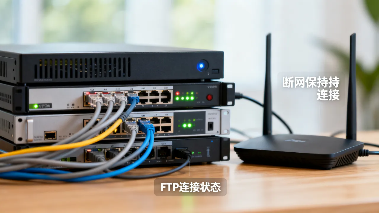 FTP服务器断网为什么还能连接？断网FTP仍可连接怎么回事