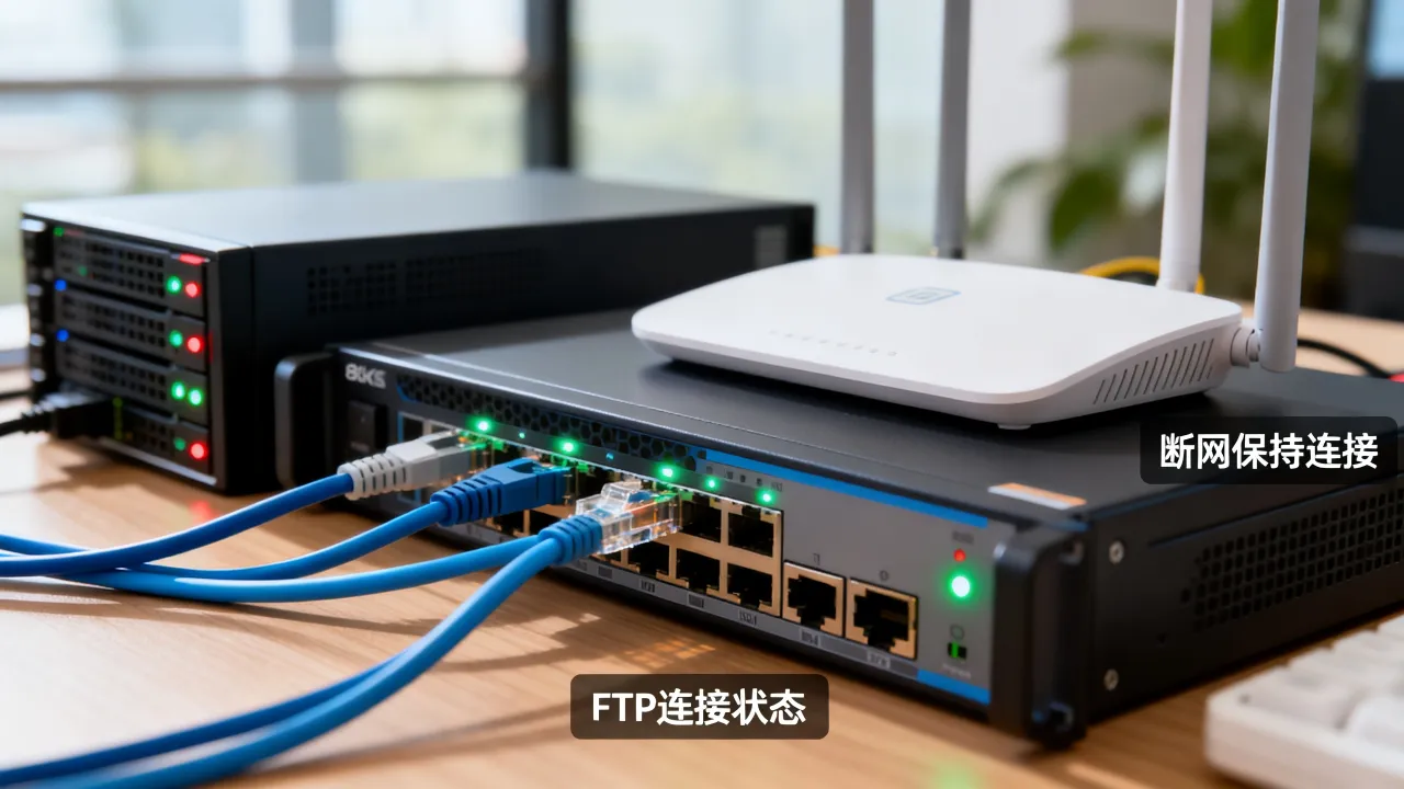 FTP服务器断网为什么还能连接？断网FTP仍可连接怎么回事