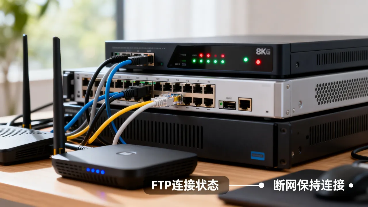FTP服务器断网为什么还能连接？断网FTP仍可连接怎么回事