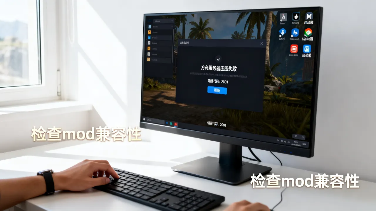 方舟为什么带mod的服务器我进不去，进不去怎么办