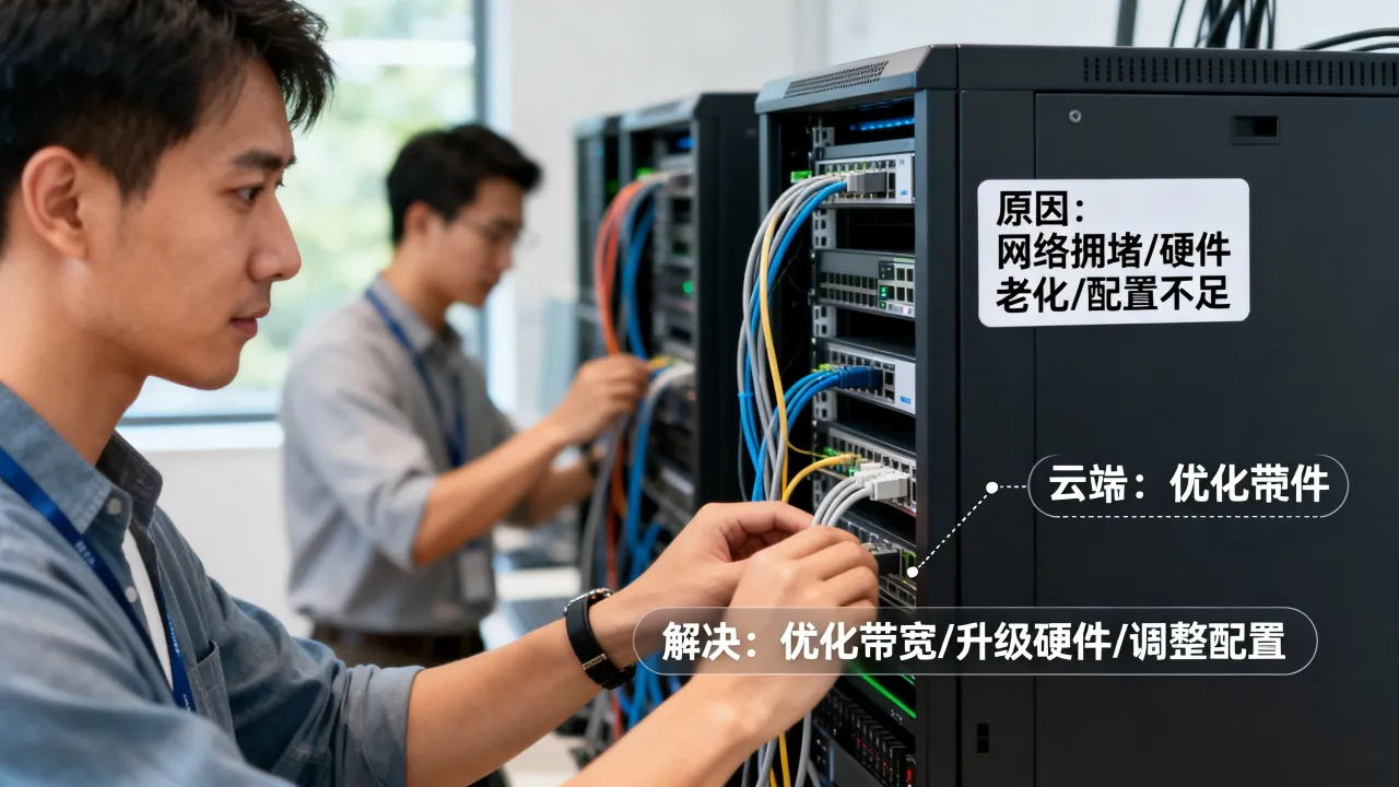 云服务器下行宽带很慢是什么原因，云服务器下行带宽慢怎么解决