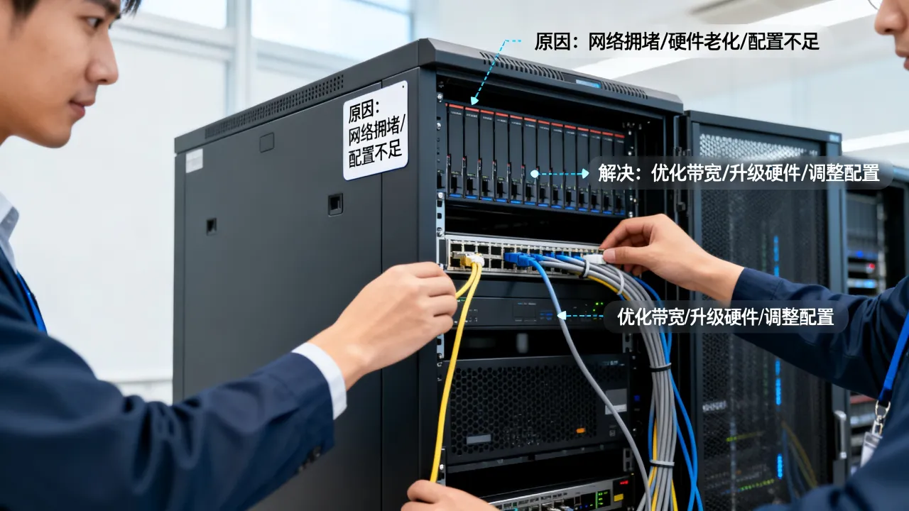 云服务器下行宽带很慢是什么原因，云服务器下行带宽慢怎么解决