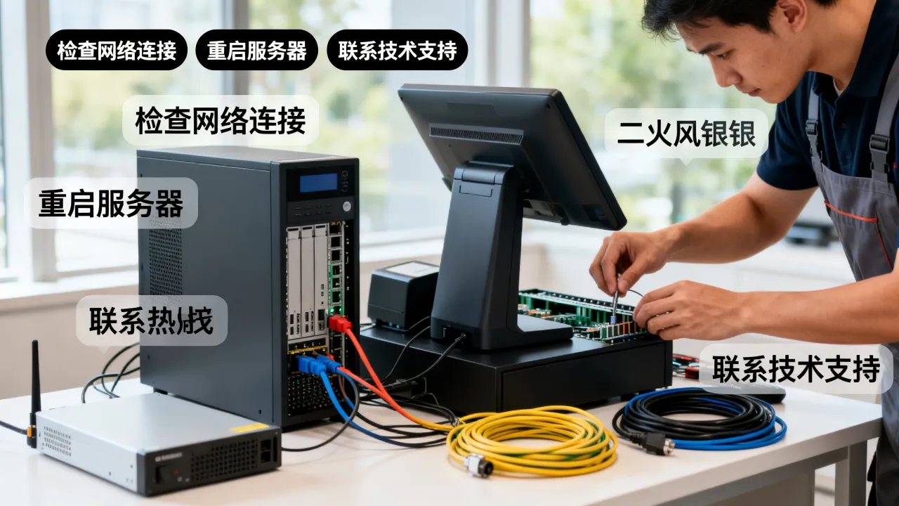 二维火服务器错误怎么解决？二维火收银系统服务器连接失败怎么办