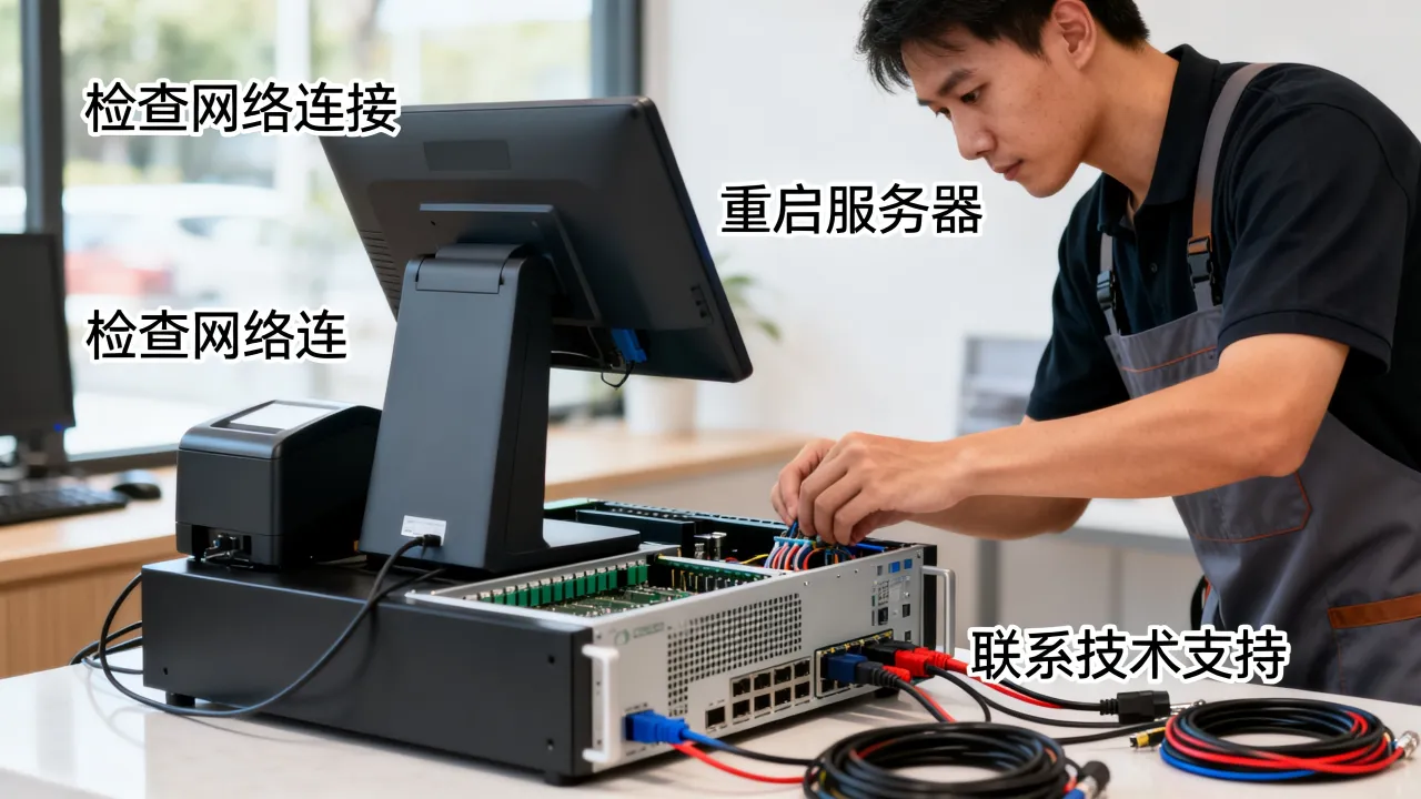 二维火服务器错误怎么解决？二维火收银系统服务器连接失败怎么办
