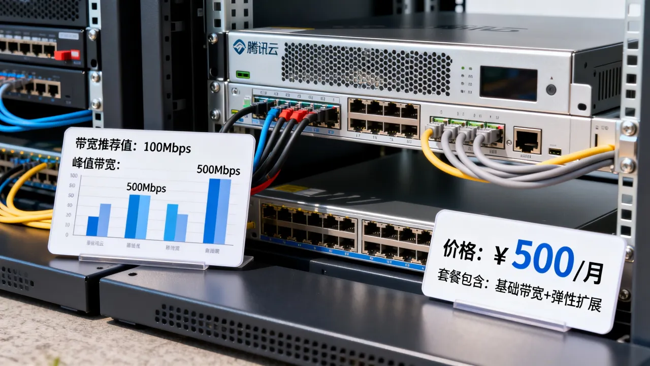 腾讯服务器带宽多少合适？腾讯云服务器带宽价格收费标准