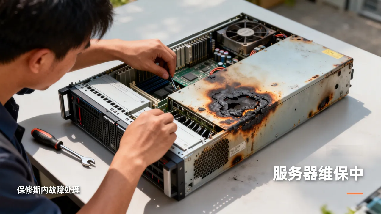 服务器烧了在维保吗，服务器保修期内烧坏如何维保？