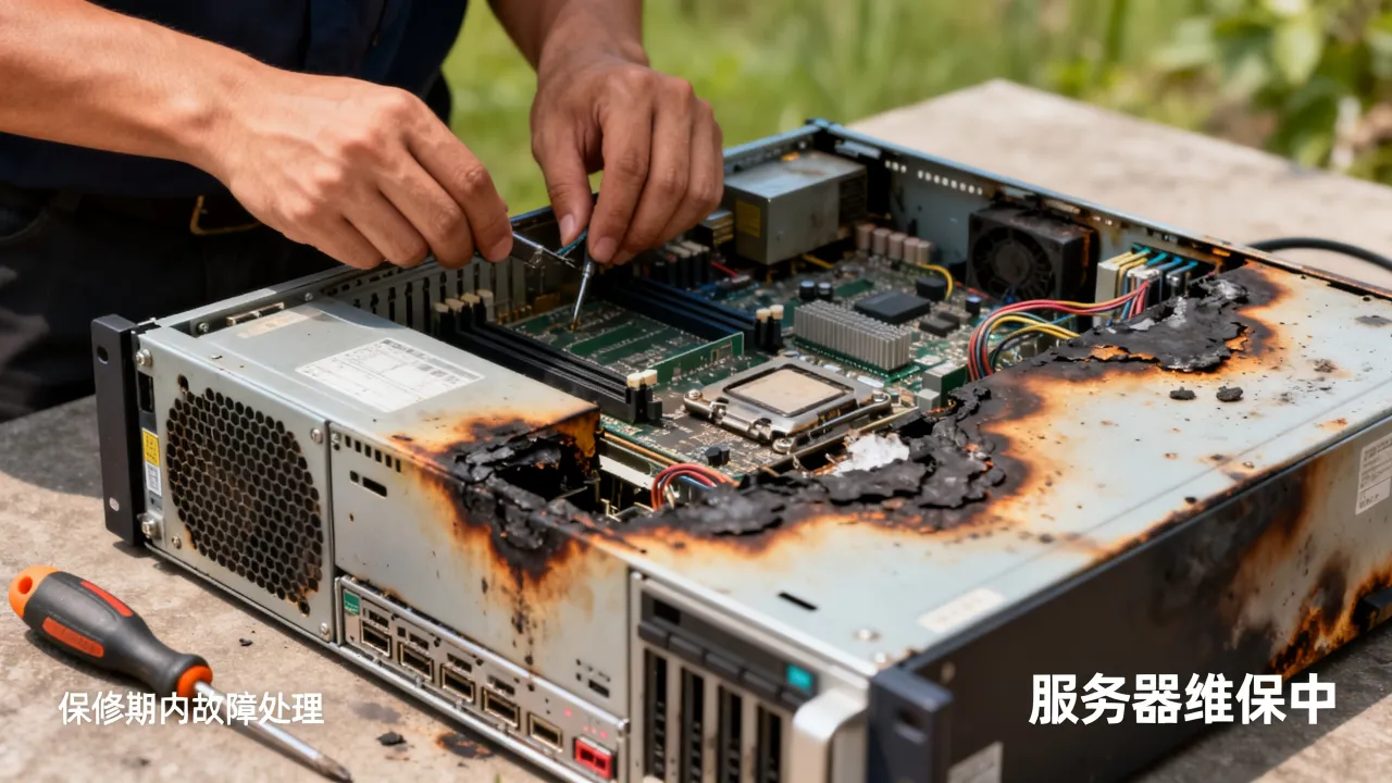 服务器烧了在维保吗，服务器保修期内烧坏如何维保？
