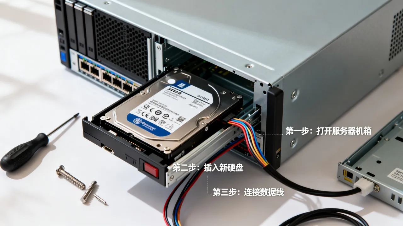 网维服务器加硬盘怎么操作？，网维服务器加硬盘教程