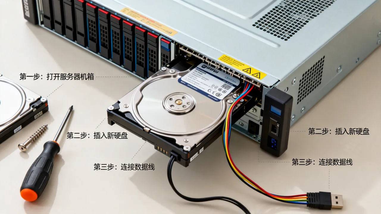 网维服务器加硬盘怎么操作？，网维服务器加硬盘教程