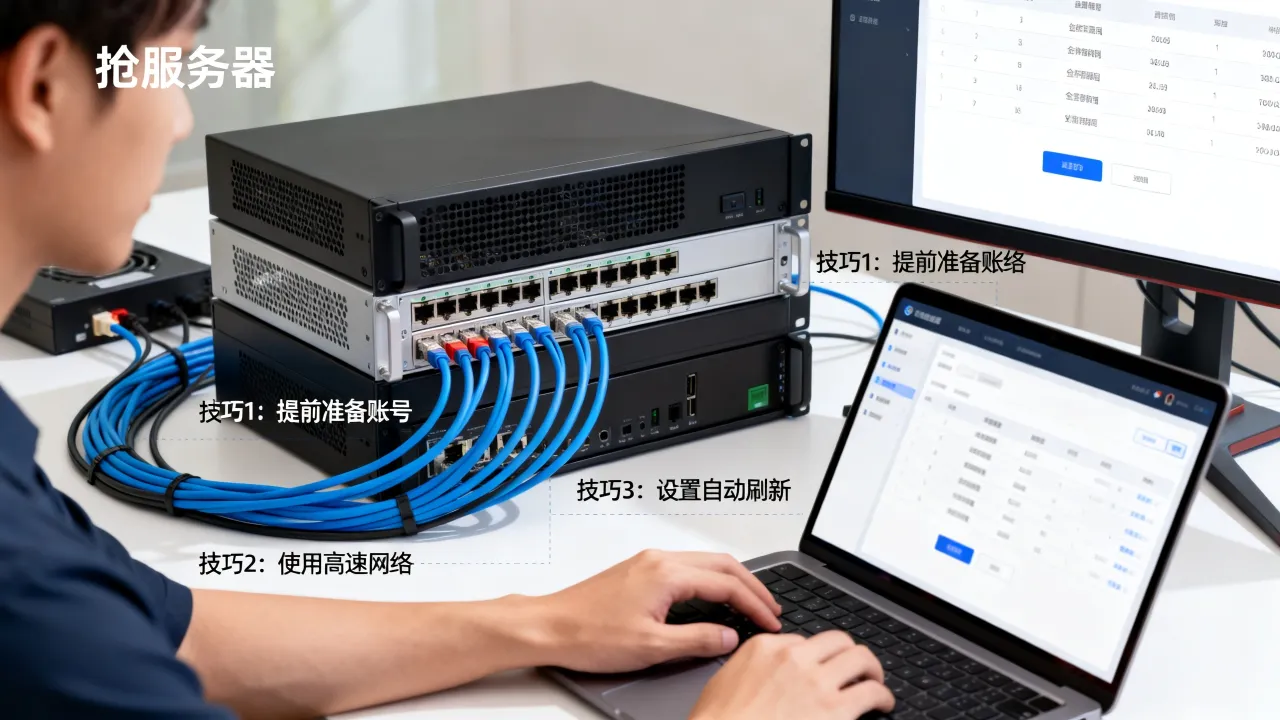 为什么要抢服务器，服务器怎么才能抢到有什么技巧