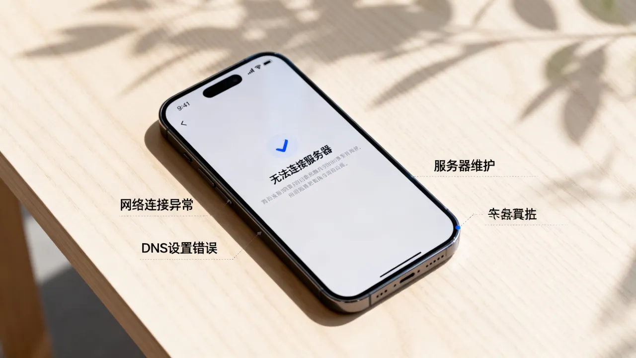 苹果下载app为什么无法连接服务器，无法连接服务器是什么原因