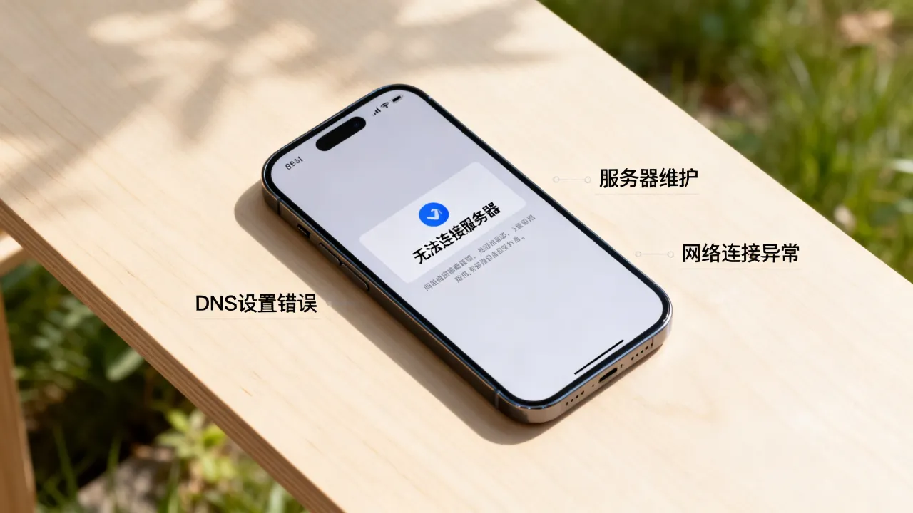苹果下载app为什么无法连接服务器，无法连接服务器是什么原因
