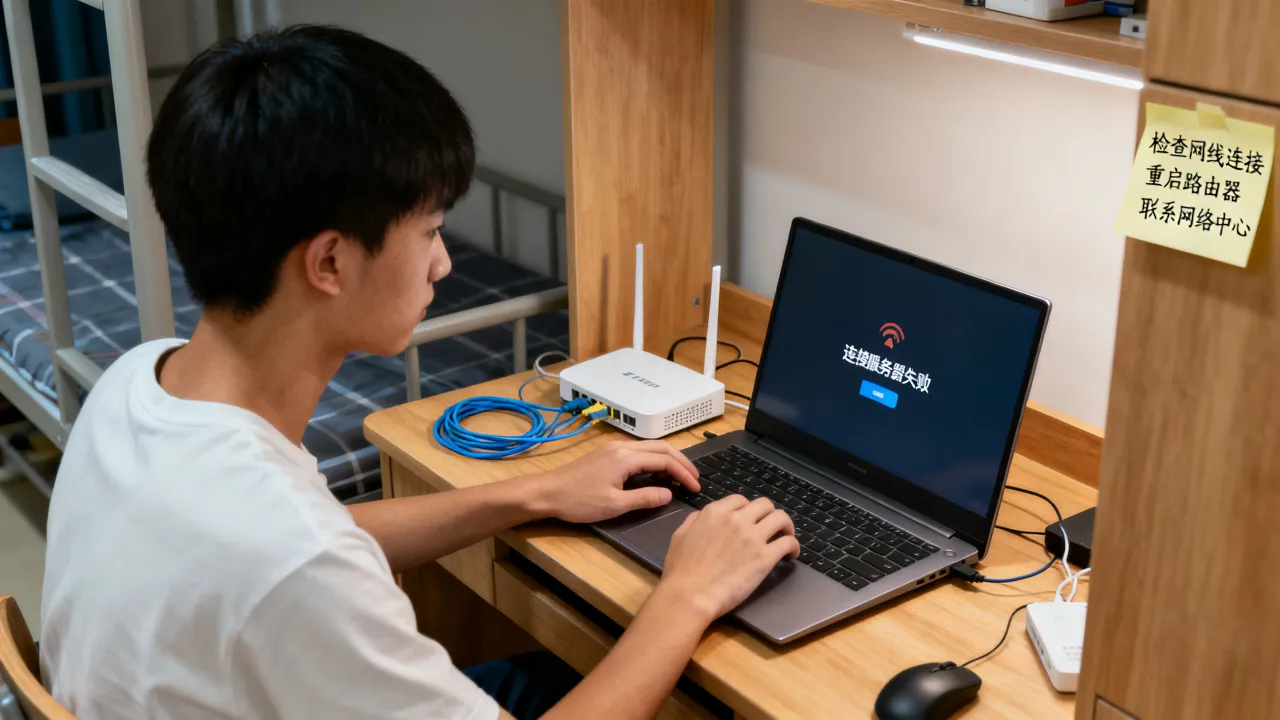 学院网宽带连接服务器失败怎么办，如何解决校园网连接服务器错误