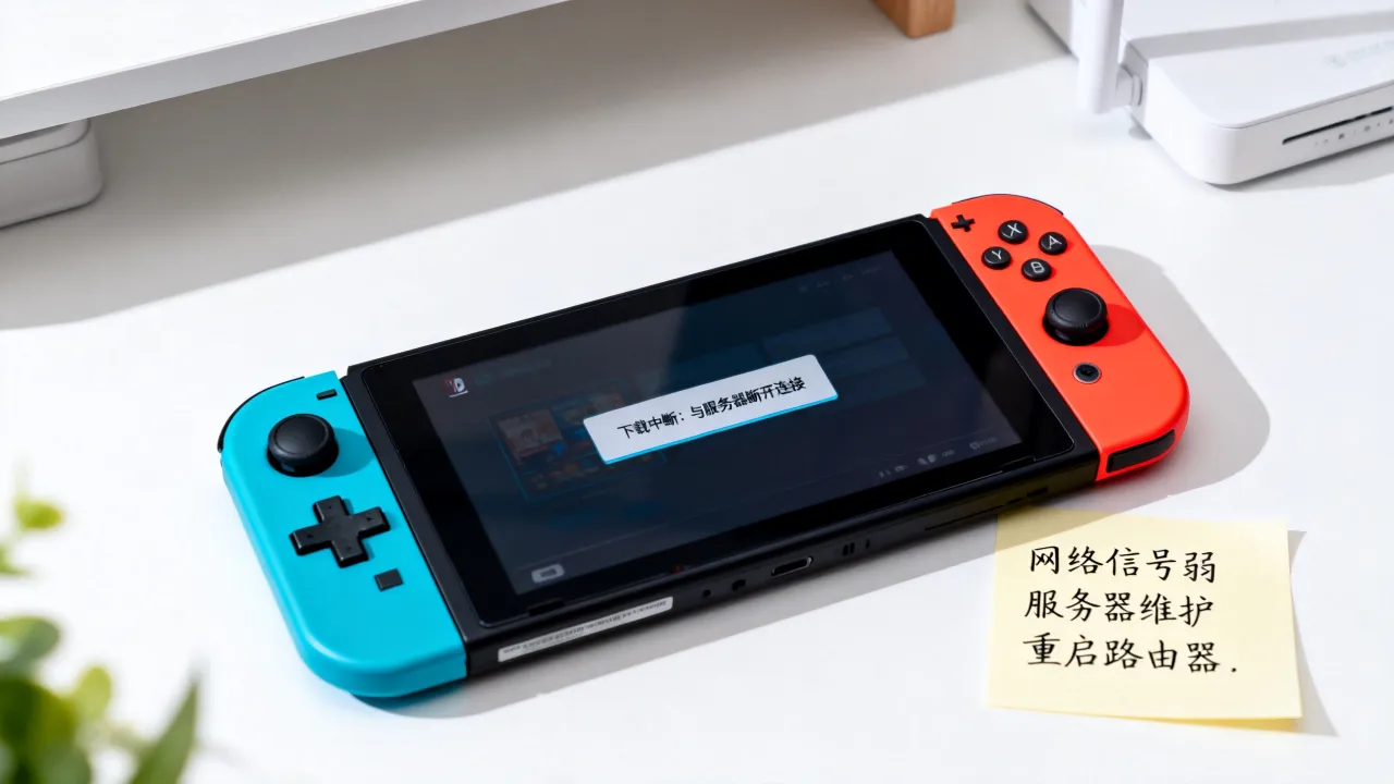 为什么ns下载显示与服务器断开，switch下载断连原因及解决