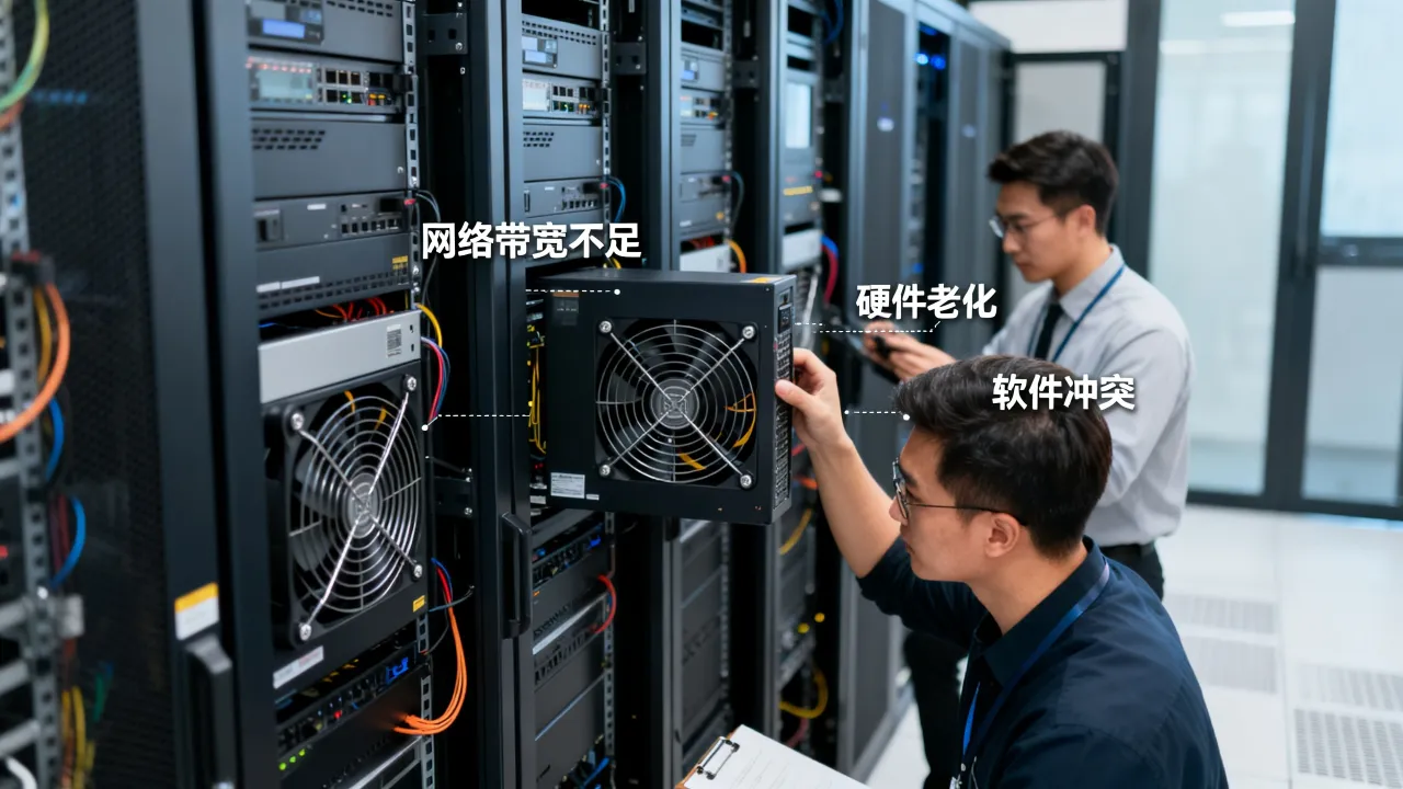 为什么服务器一直卡，服务器卡顿是什么原因