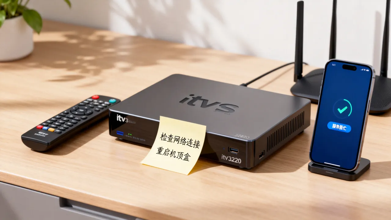 itv32820连接网了为什么服务器忙？机顶盒显示服务器忙怎么办