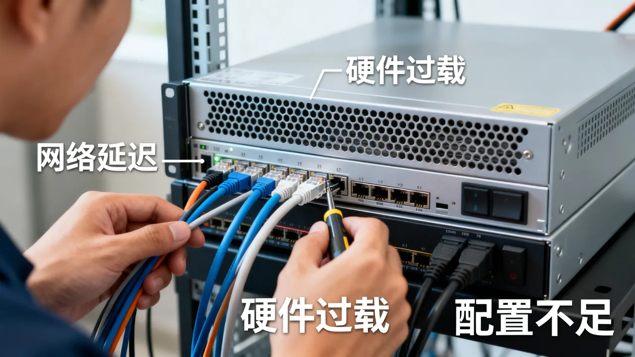 为什么服务器经常卡顿？服务器卡顿原因及解决方法有哪些