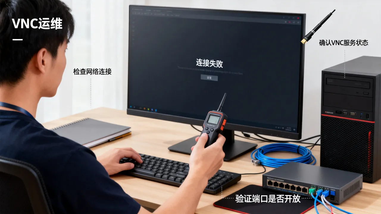 VNC服务器运维工具连接不上如何解决？，故障排查方法