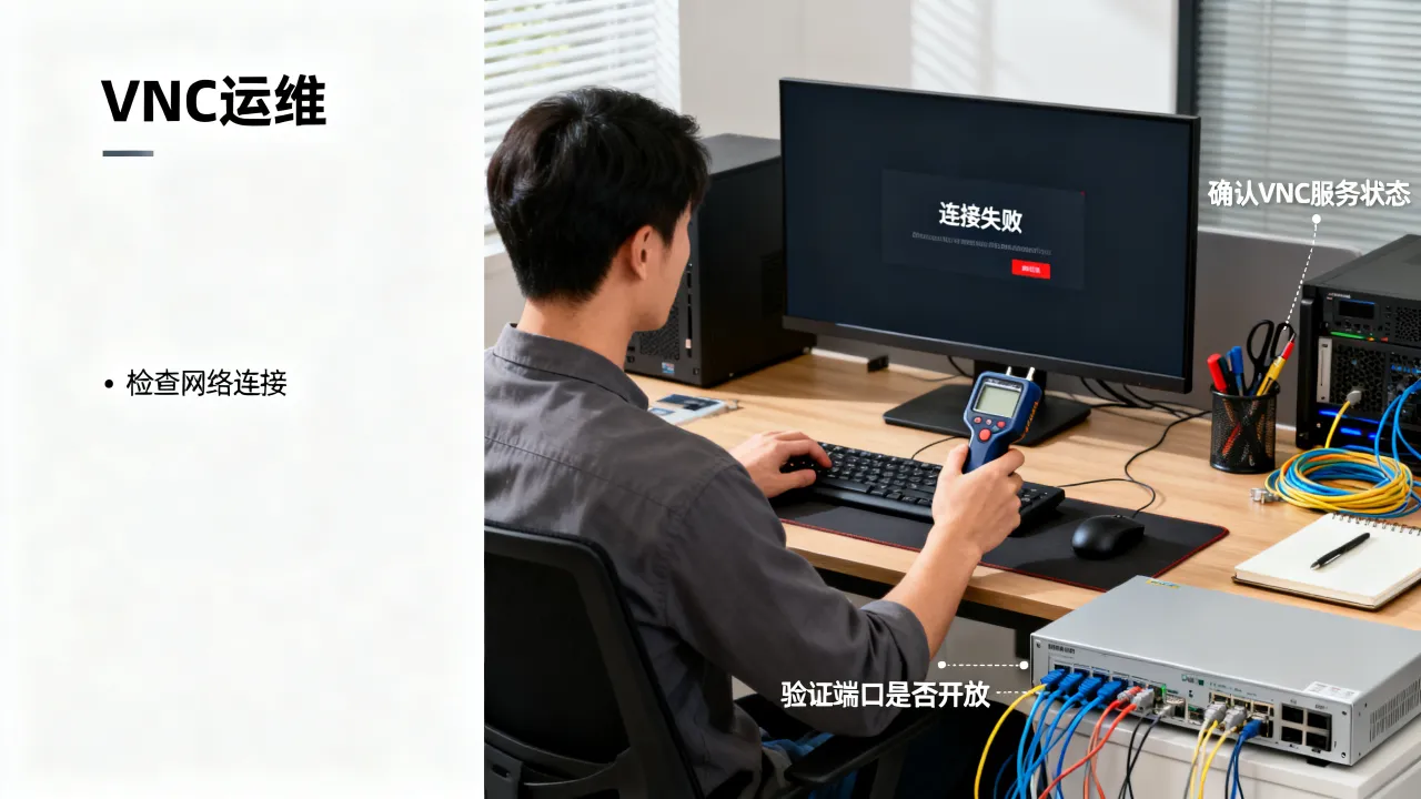 VNC服务器运维工具连接不上如何解决？，故障排查方法