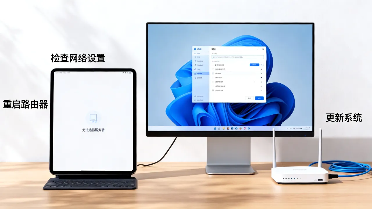 为什么ipad和电脑无法连接服务器，ipad连接不上怎么办