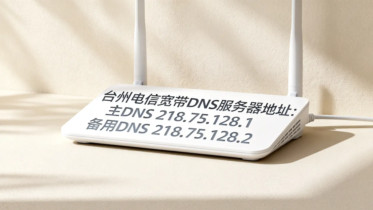 台州电信宽带DNS服务器地址是多少？电信宽带DNS服务器地址