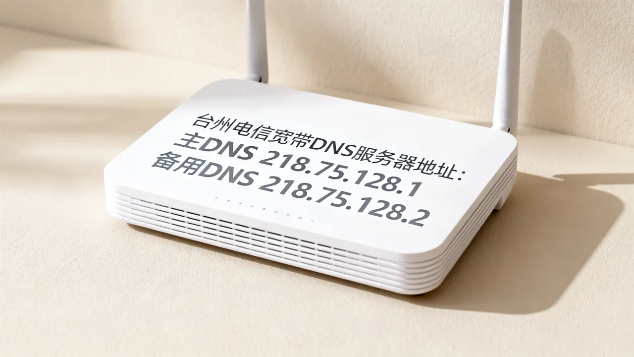台州电信宽带DNS服务器地址是多少？电信宽带DNS服务器地址