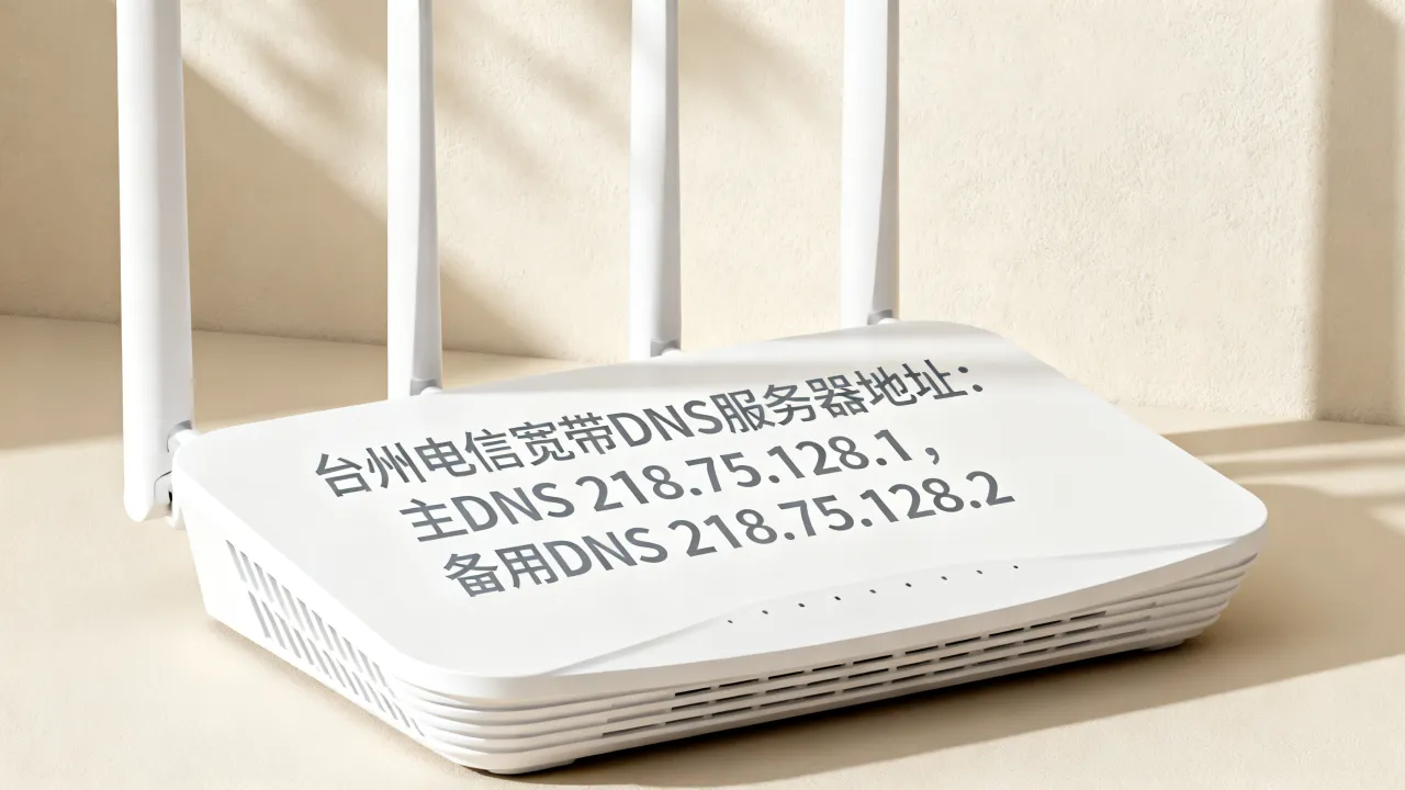 台州电信宽带DNS服务器地址是多少？电信宽带DNS服务器地址