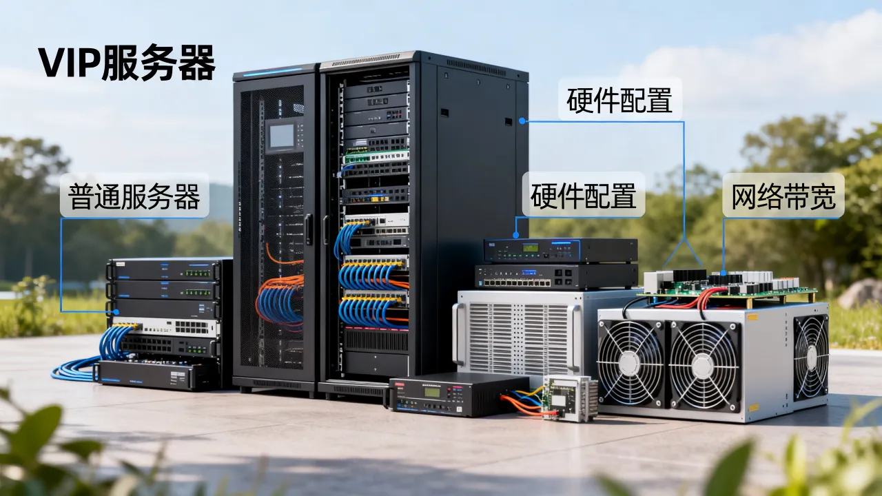 为什么有vip服务器，vip服务器和普通服务器区别是什么？