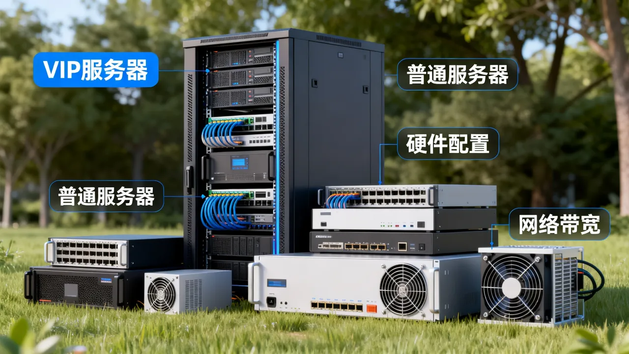 为什么有vip服务器，vip服务器和普通服务器区别是什么？