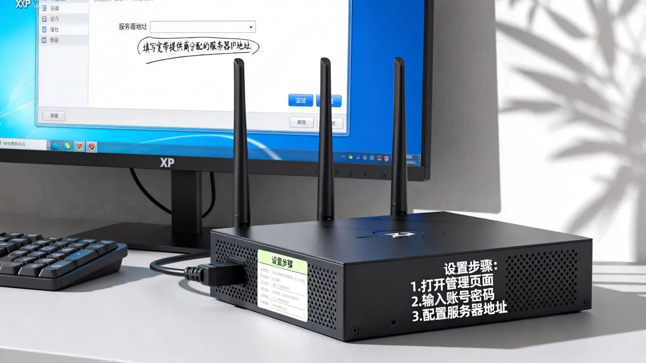 XP宽带创建Wifi连接服务器地址怎么填，设置步骤详解？