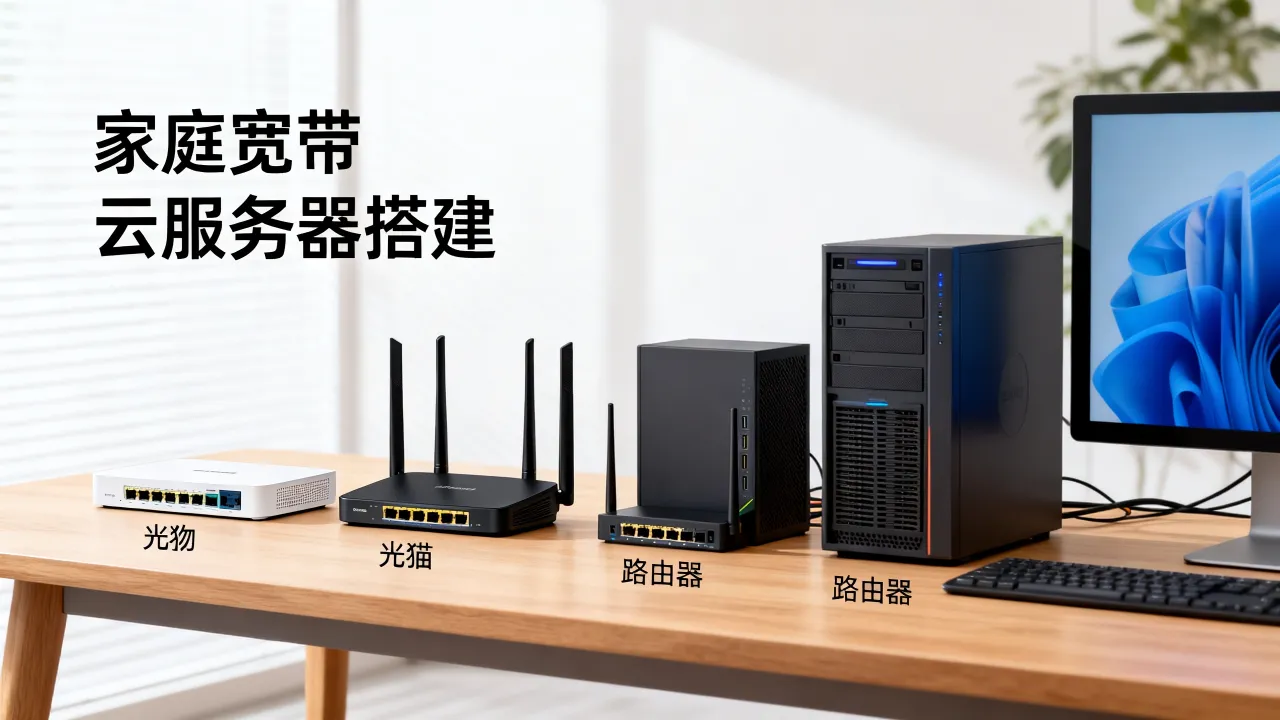 家庭宽带怎么变成云服务器，云服务器怎么搭建