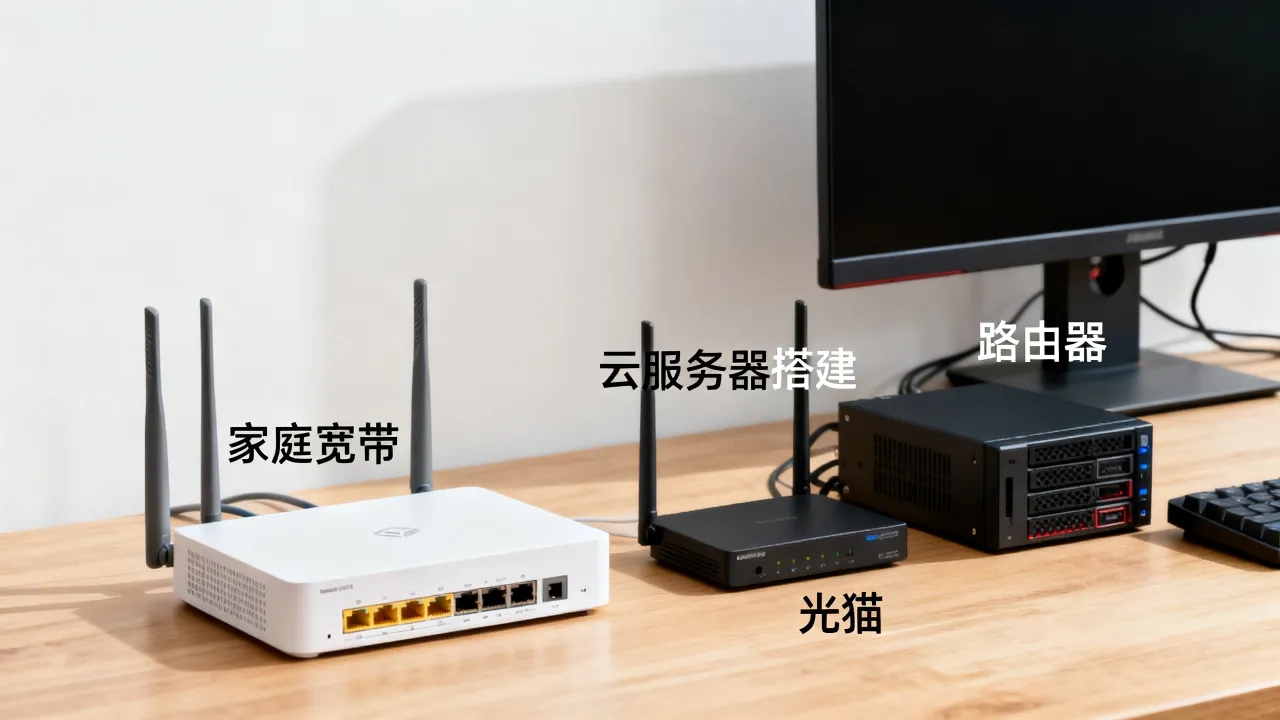 家庭宽带怎么变成云服务器，云服务器怎么搭建