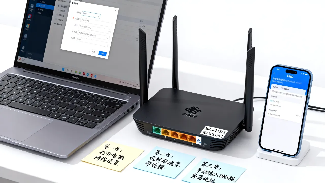 潍坊安丘联通宽带dns服务器怎么设置？，潍坊安丘联通宽带dns服务器地址是多少？