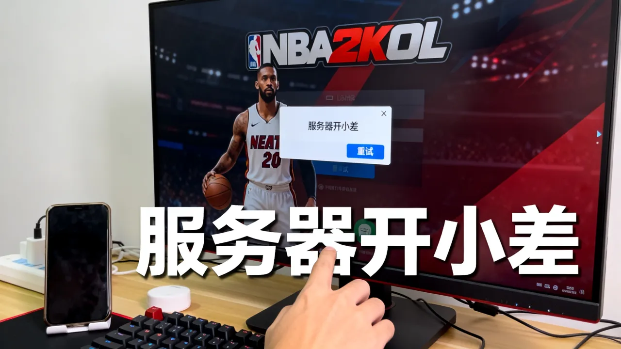 为什么nba2kol服务器开小差，服务器开小差一直进不去怎么办