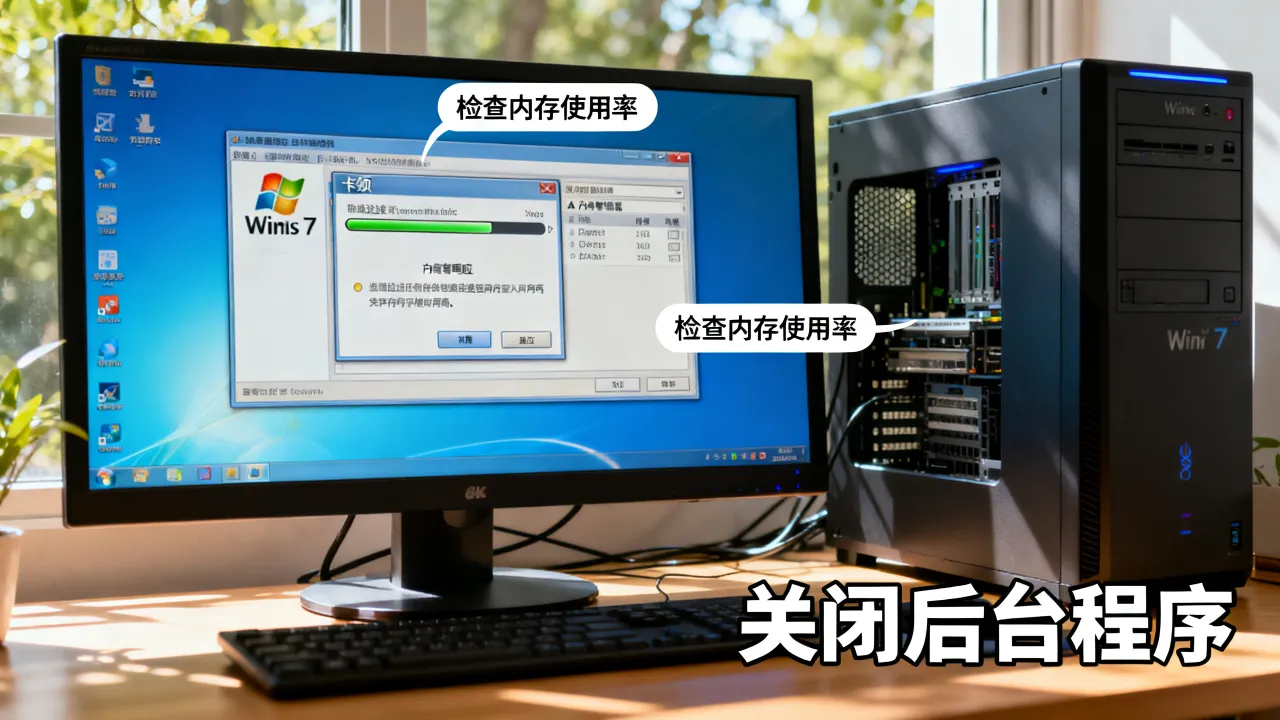服务器做win7系统为什么会卡，win7系统卡顿怎么解决