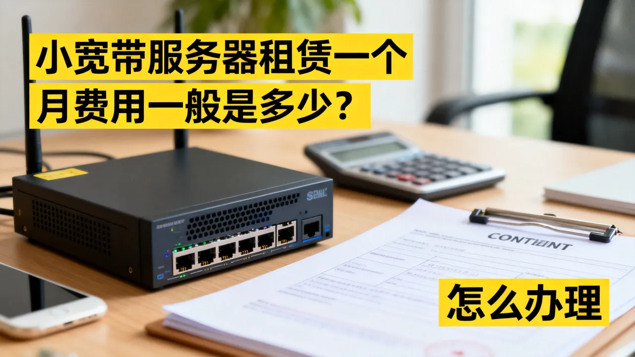 小宽带服务器租赁一个月费用一般是多少？，怎么办理