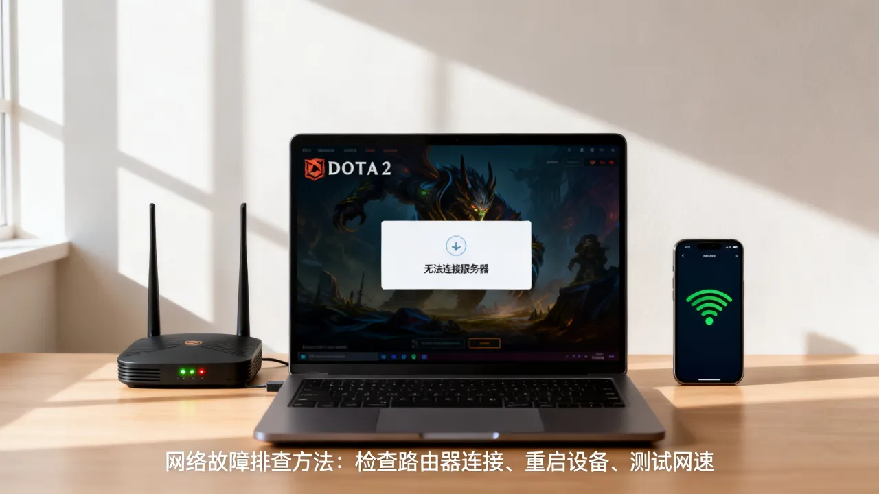 为什么DOTA2无法连接服务器，网络故障排查方法是什么
