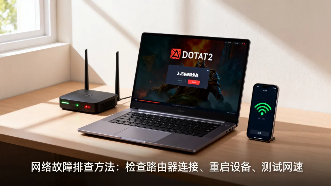 为什么DOTA2无法连接服务器，网络故障排查方法是什么