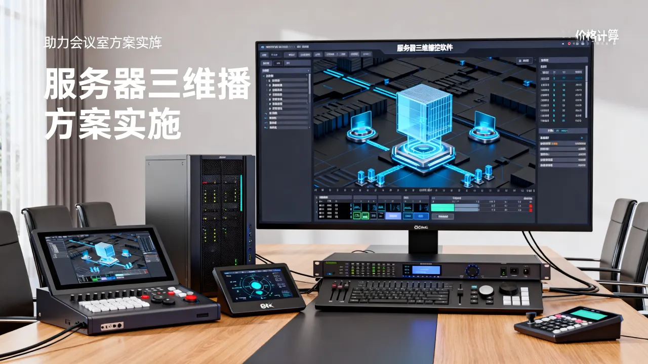 服务器三维播控软件如何助力会议室方案实施，价格怎么算