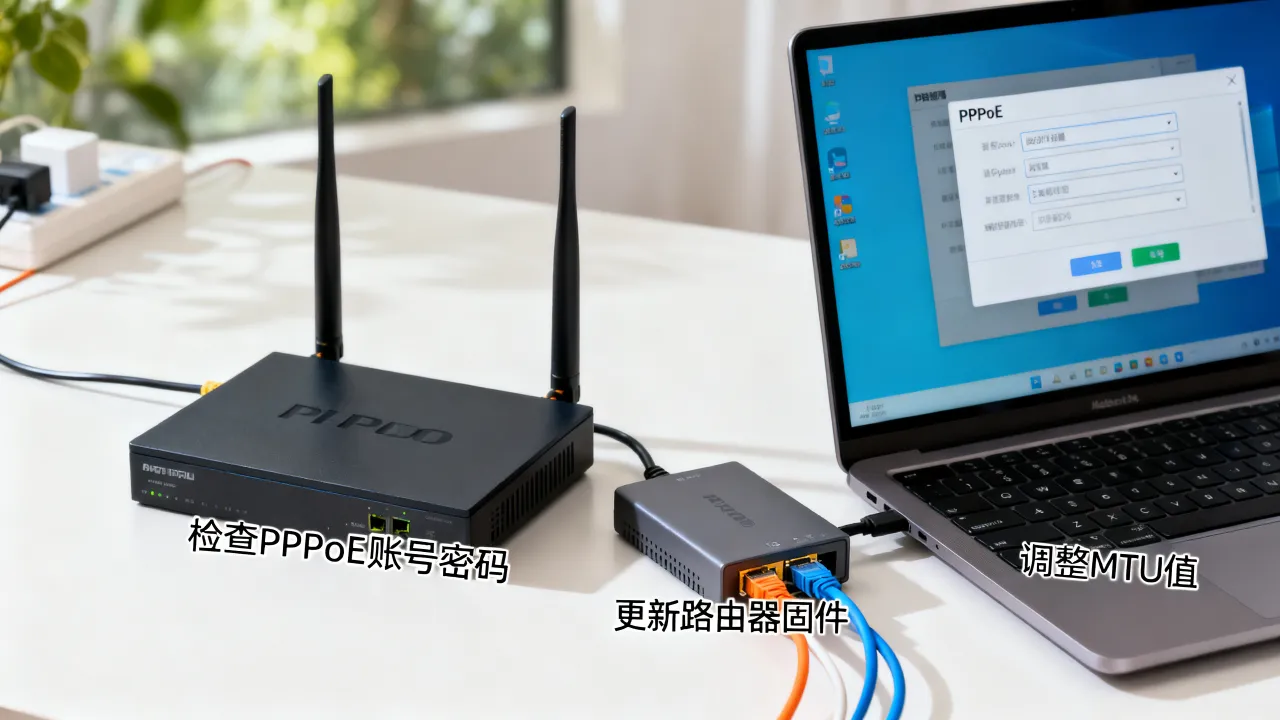 爱快PPPoE拨号上网速度慢怎么办，宽带提速设置教程