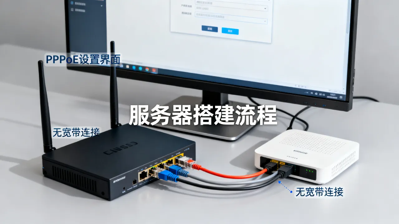 没有宽带怎么设置PPPoE服务器，无宽带PPPoE服务器如何搭建