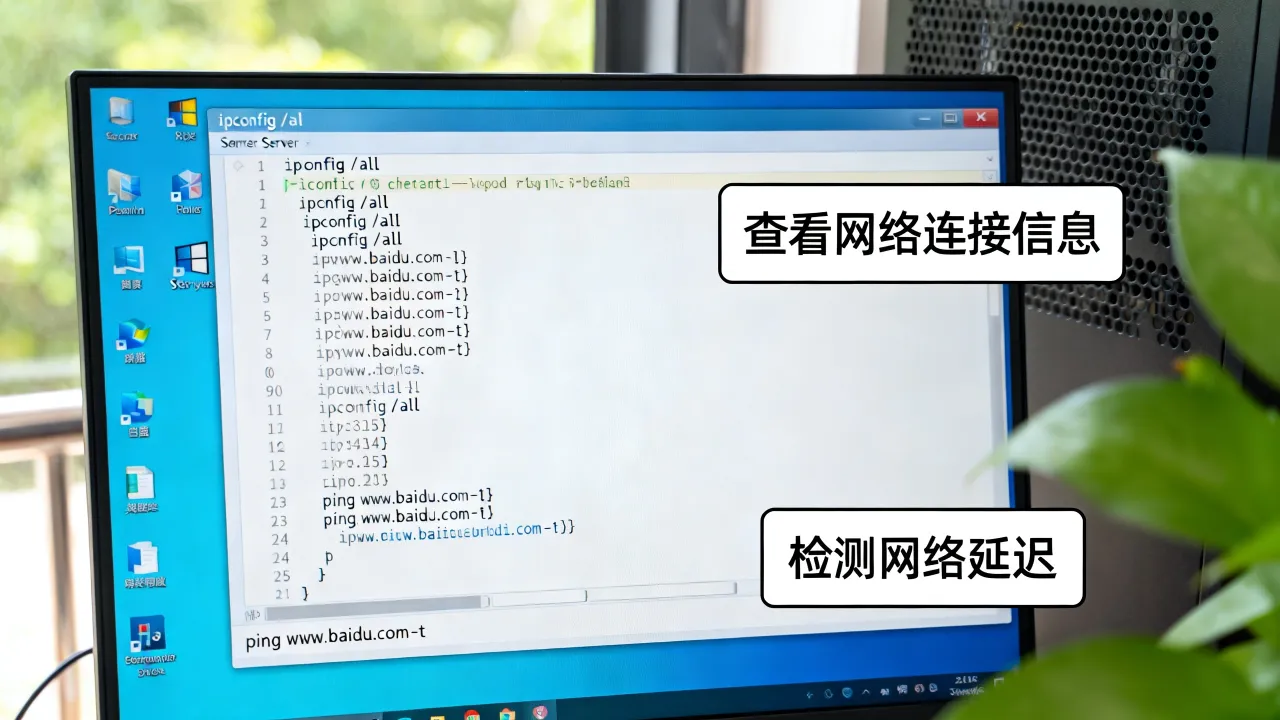 windows服务器怎么查看网速？，检测网速的命令
