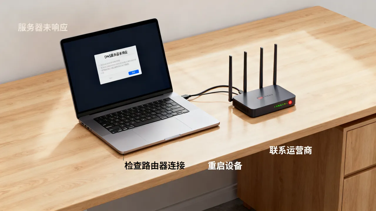 宽带错误显示DNS服务器未响应怎么办，服务器未响应怎么解决