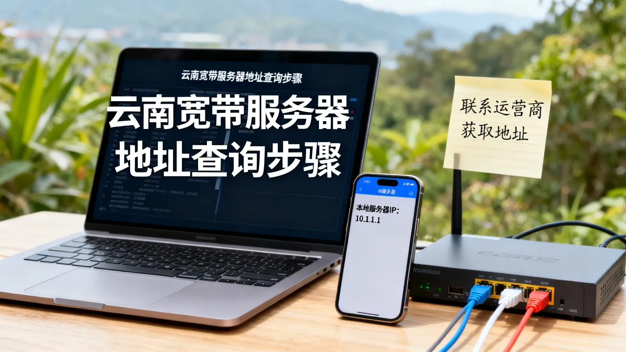 云南宽带服务器地址在哪里？云南宽带服务器地址怎么查？