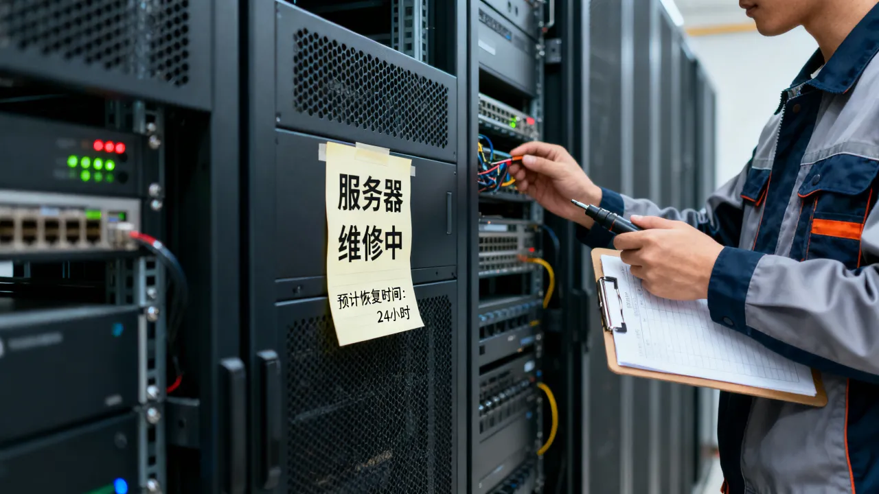 为什么服务器正在维修，服务器维修要多久才能恢复？